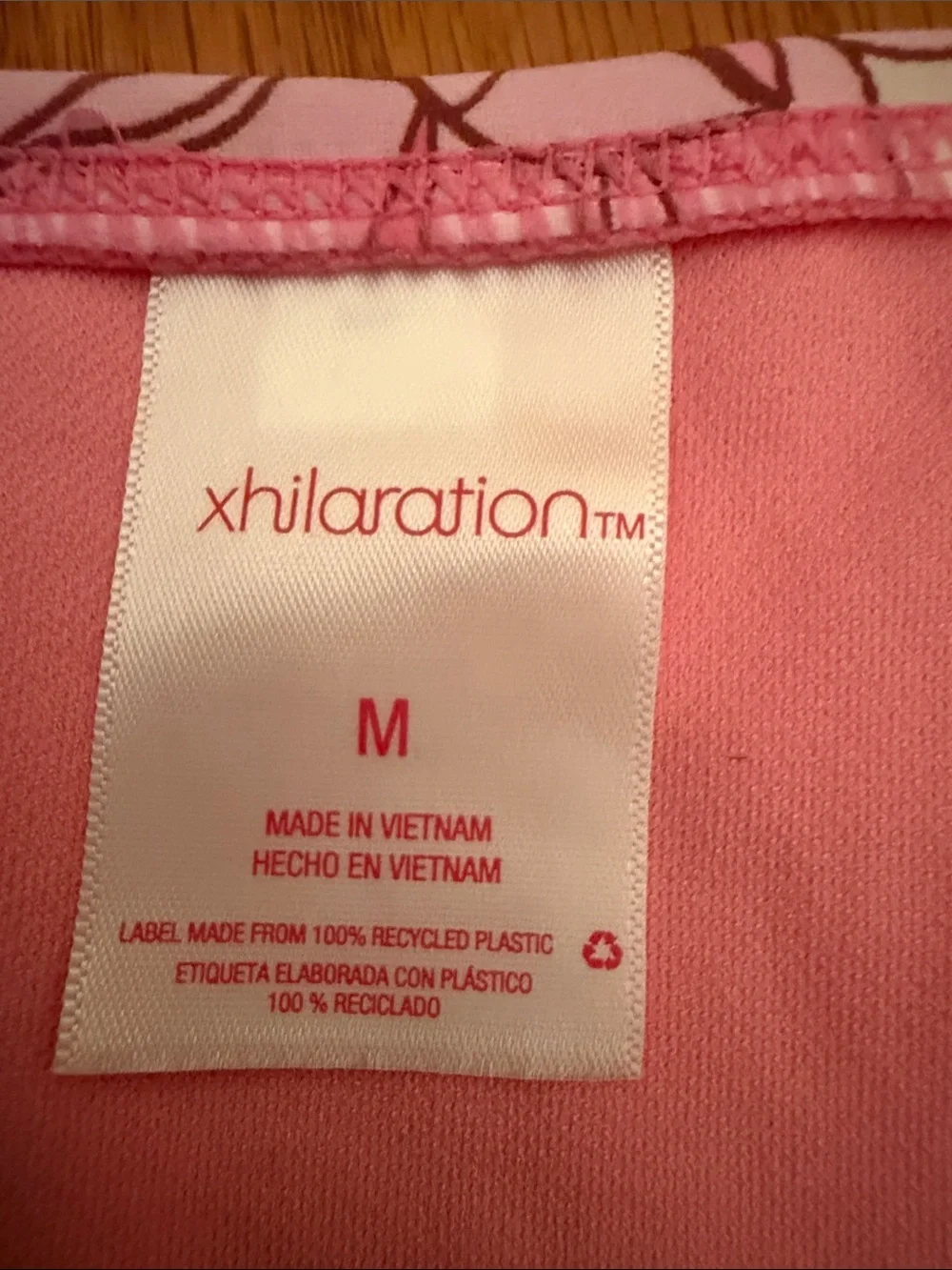 NWOT Xhilaration Pink Floral Lined Bikini Bottom‎ Size Medium